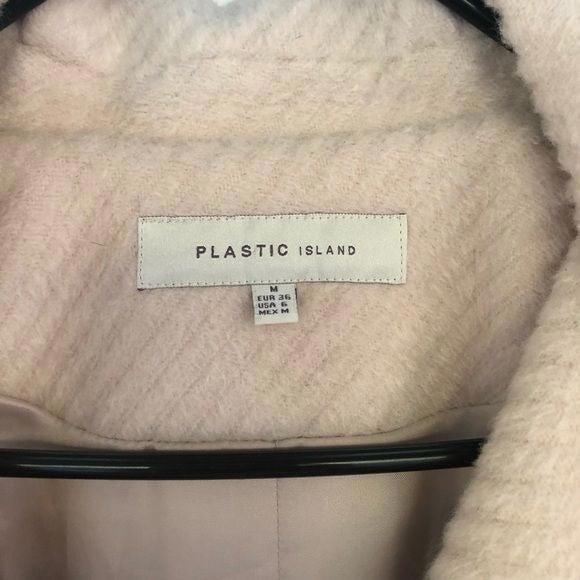 Plastic island cropped cream peacoat - Picture 4 of 7